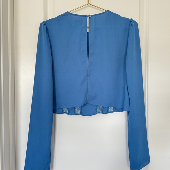 🌟3 for $15🌟 Aritzia Sunday Best Blue Blouse - Picture 4 of 5